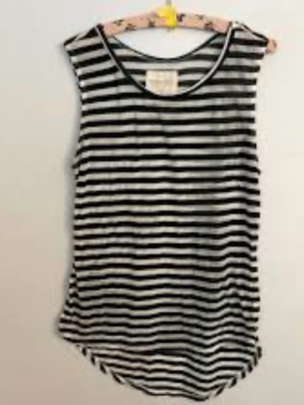 Free people Striped Sleeveless Tank Top - Black & White